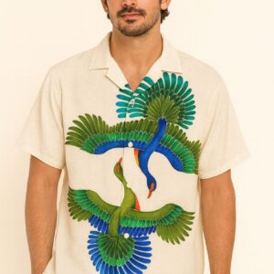 Cotton Block Print Shirt