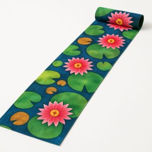 Water Lily Elegance Table Runner