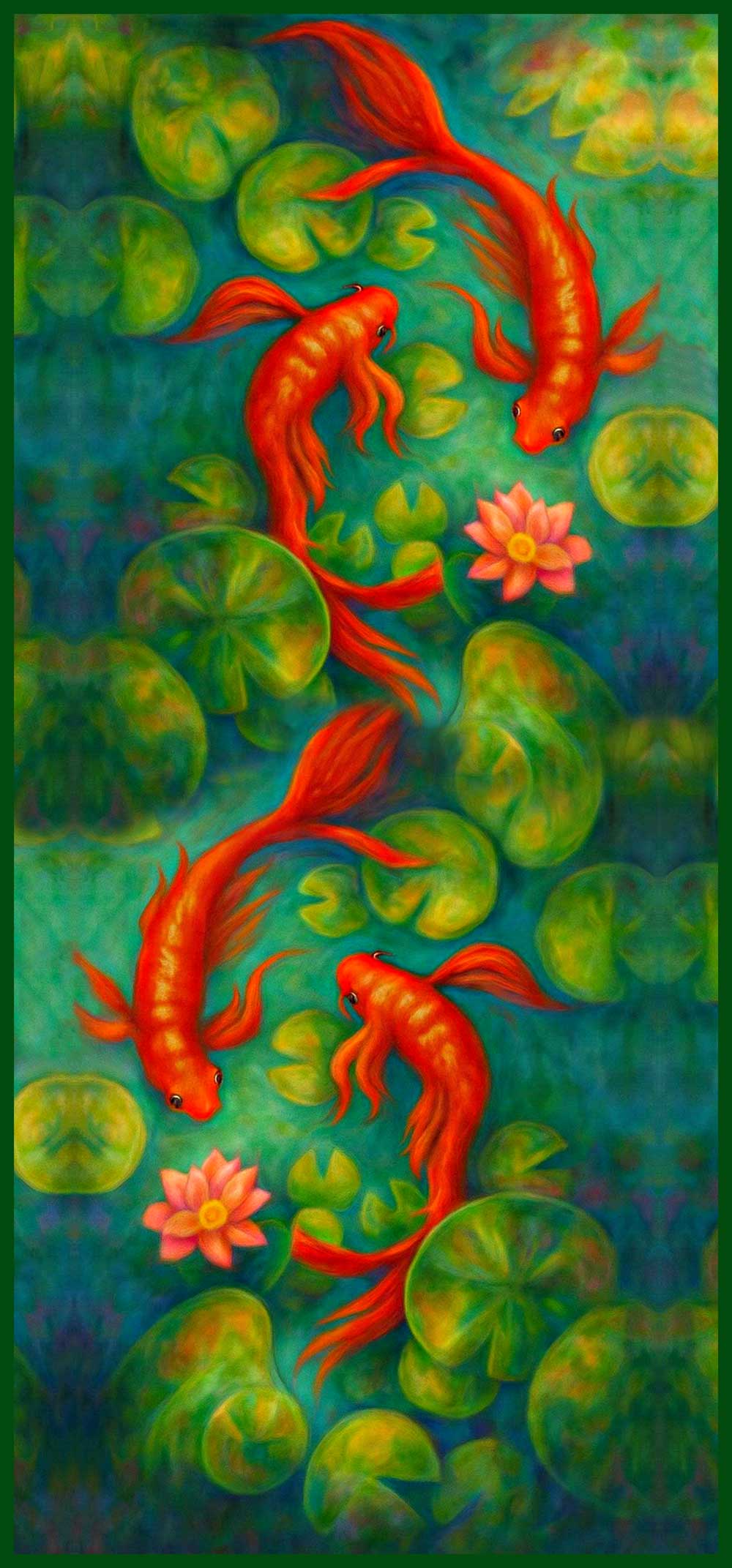 Japanese Koi Fish Scarf