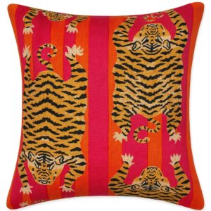 Jaipur–Bhutan Tiger Motif Cushion Set