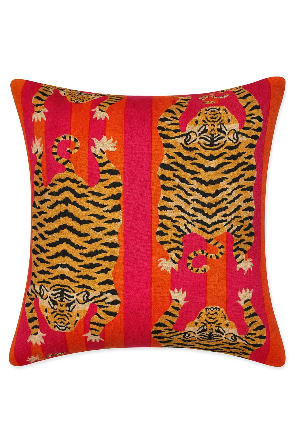 Jaipur–Bhutan Tiger Motif Cushion Set