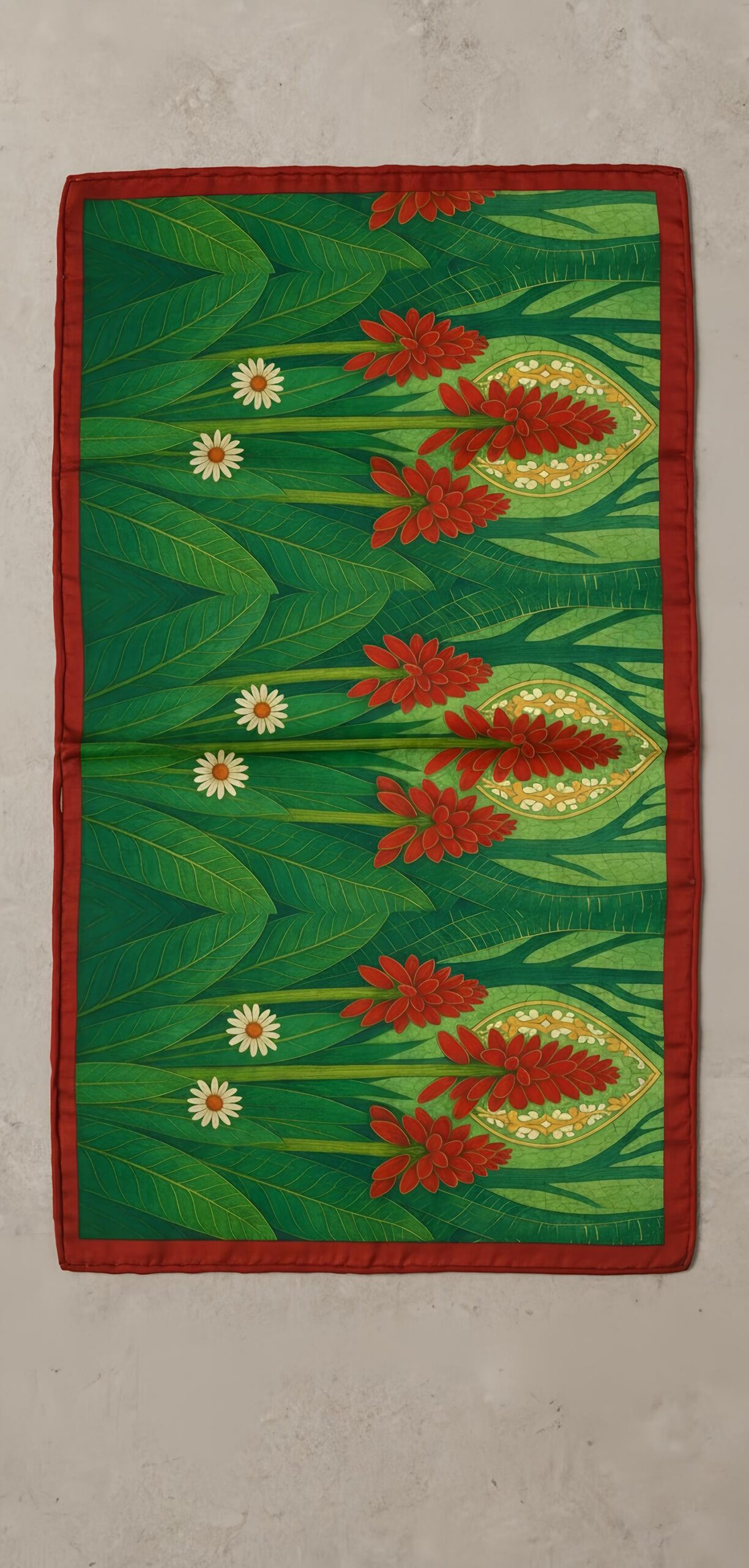 Emerald Garden Bloom Scarf - Image 2