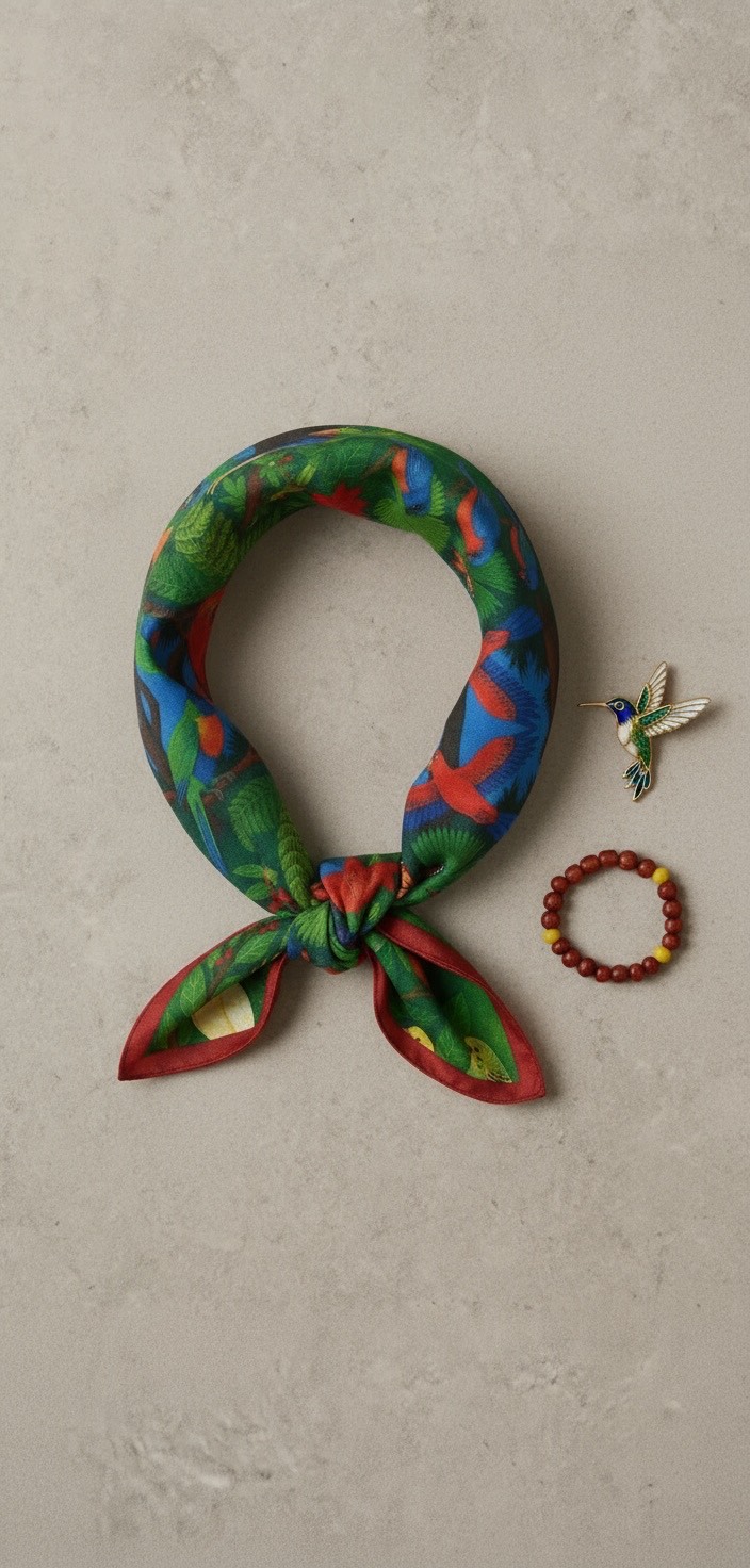 Birdsong in Bloom Scarf - Image 4