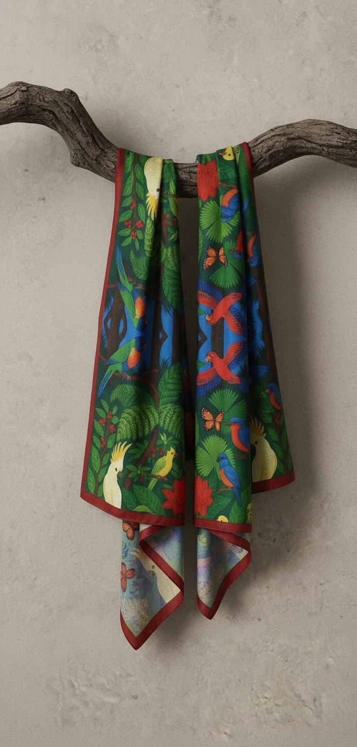 Birdsong in Bloom Scarf - Image 3