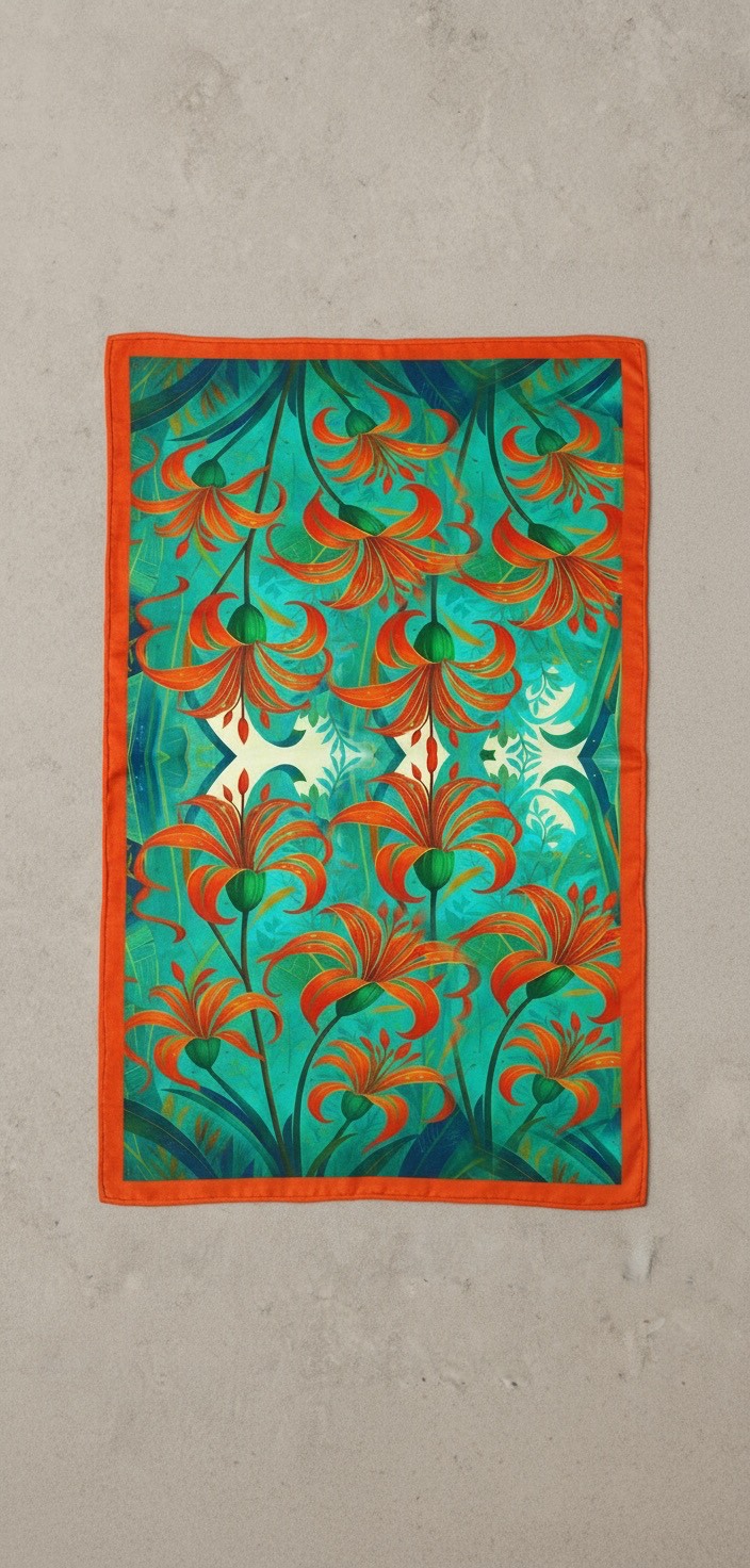 Tangerine Whispers Scarf - Image 5
