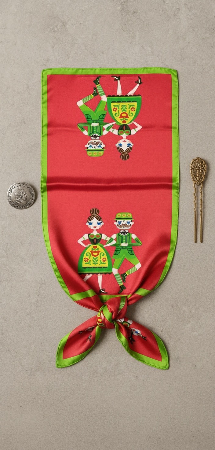 Folk Dance Reverie Scarf - Image 2