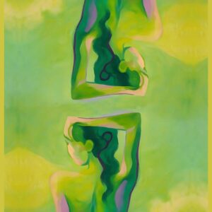 Emerald Muse Abstract Feminine Grace Scar