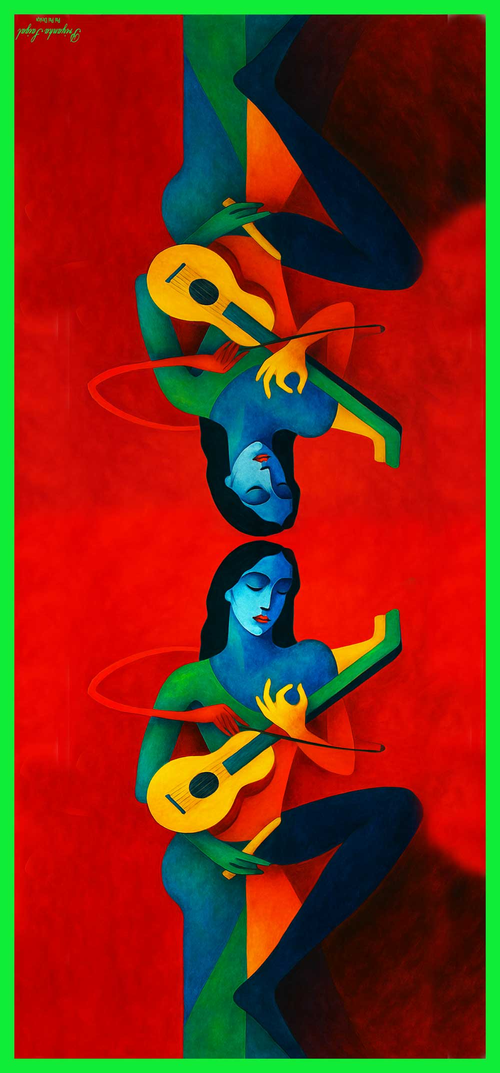 Rhapsody in Red Music Lovers Scarf