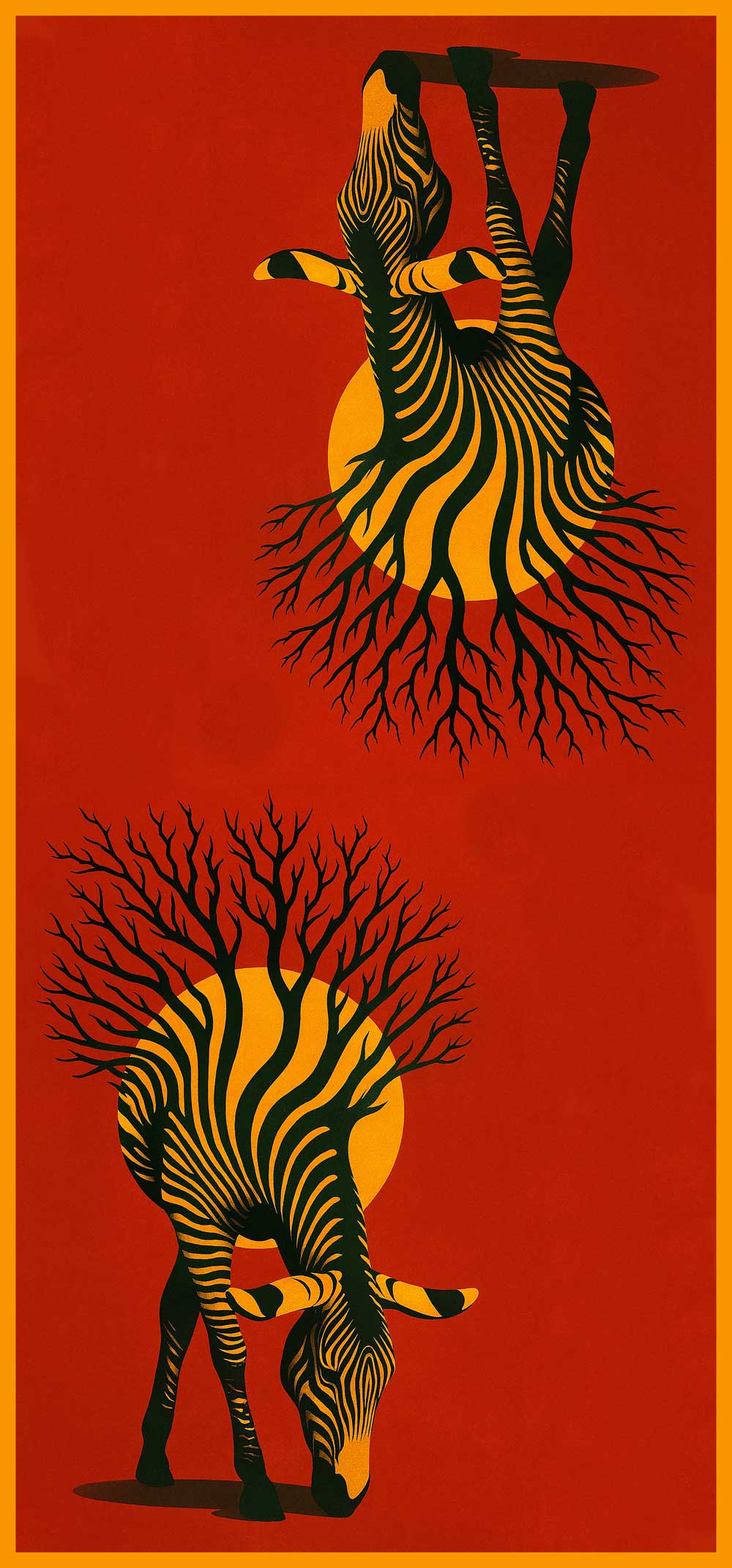 Zebra Roots – African Sun Scarf