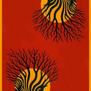 Zebra Eclipse Golden Sunset Scarf