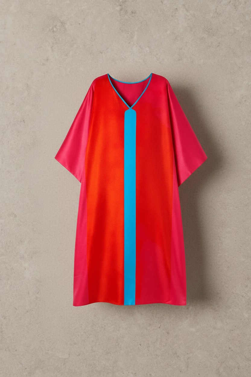 Fire & Sky – Prism Line Silk Kaftan - Image 2