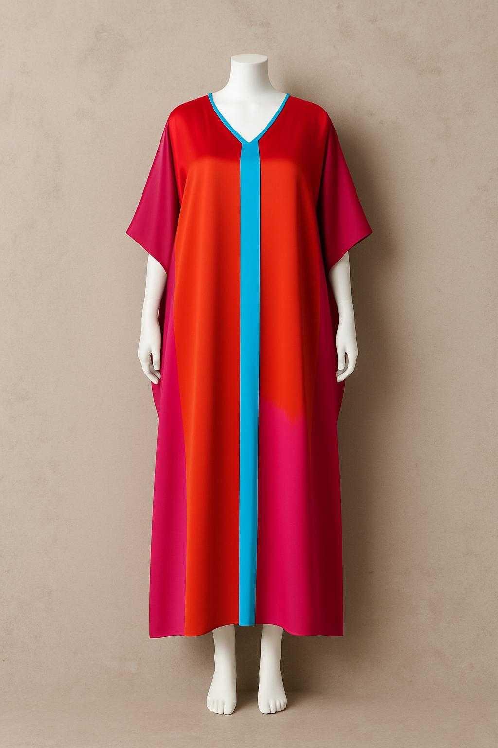Fire & Sky – Prism Line Silk Kaftan - Image 4