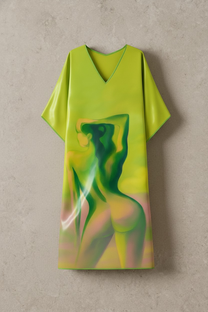 Ethereal Muse – Silk Kaftan - Image 2