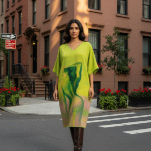 Ethereal Muse – Silk Kaftan